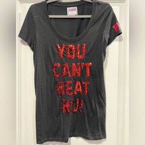 PINK Victoria's Secret Rutgers Sequin Women's Top